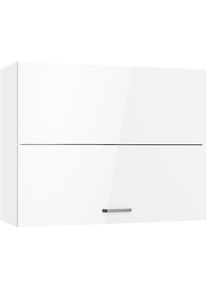 Kochstation, KOCHSTATION H&auml;ngeschrank &raquo;KS-Paula&laquo; 90 cm breit, 70 cm hoch, mit 1 Faltliftt&uuml;r, 2 Einlegeb&ouml;den, wei&szlig; glanz, wei&szlig;, B/H/T: 90 cm x 70,4 cm 