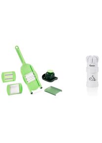Genius, Gem&uuml;se-Scheibenschneider &raquo;Nicer Dicer Speed Light inkl. Knoblauch-Schneider G5, Set 7-tlg.&laquo; super handlich & immer im Einsatz, wechselbare 