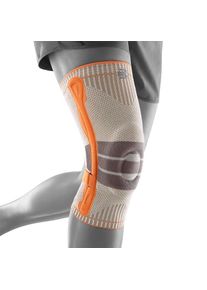 Bauerfeind, Unisex, Kniebandage &raquo;Outdoor Knee Support&laquo; mit Omega-Pad, abnehmbares und einstellbares Strapsystem, orange l, XL, Kniebandage f&uuml;r Wandern