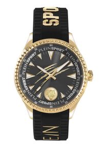 Plein Sport, Hommes Montre &agrave; affichage analogique 'LINEMAN', or / noir
