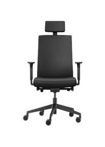 Dauphin B&uuml;rostuhl to-strike work pro, 4F-Armlehnen, Synchronmechanik, Sitztiefenverstellung, Vollpolster-R&uuml;ckenlehne, schwarz