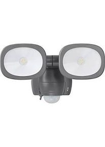 Fa.Brennenstuhl Brennenstuhl LED Aussenstrahler LUFOS 420, OSRAM-LEDs, 180&deg; Bewegungsmelder, Batteriebetrieb, 2x 240 lm, IP44, grau