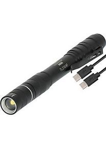 Fa.Brennenstuhl Brennenstuhl Stift-Taschenlampe LuxPremium TL 210 AF, Osram-LED, 55m Leuchtweite, Aluminium, USB C, IP44, schwarz