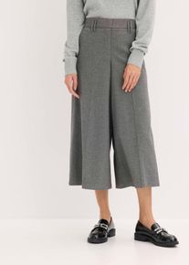 Hose mit Fischgrat in Wolloptik in grau, Gr&ouml;sse 52, bonprix