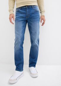 Regular Fit Stretch-Jeans Straight in blau, Gr&ouml;sse 48, bonprix