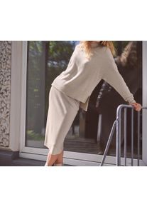 Tchibo - Pull en maille &agrave; col montant - taille: L - beige