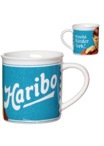 Ritzenhoff & Breker Ritzenhoff & Breker, Becher &raquo;HARIBO Retro, Kinder froh, 380 ml&laquo; sp&uuml;lmaschinenfest, blau, Porzellan, &Oslash; 9 cm x 9 cm