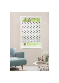 L&uuml;ttenh&uuml;tt L&uuml;ttenh&uuml;tt, Plissee &raquo;Stern&laquo; Lichtschutz ohne Bohren verspannt im Fixmass, einseitig mit Sternen bedruckt, grau, Obermaterial: 100% Polyester