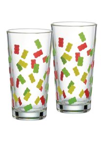 Ritzenhoff & Breker Ritzenhoff & Breker, Gl&auml;ser-Set &raquo;HARIBO Allover, 380 ml&laquo; sp&uuml;lmaschinengeeignet, bunt, Glas, &Oslash; 8 cm x 14,5 cm