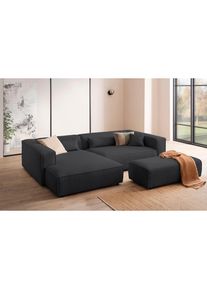 LeGer Home by Lena Gercke, LeGer Home by Lena Gercke Ecksofa &raquo;PIARA XXL, L-Form, Schlaffunktion, Cord, Leinenoptik o. Strukturstoff&laquo; Hocker stellbar 
