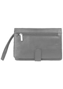 Bodenschatz, Unisex, Bodenschatz Handgelenktasche echt Leder, schwarz, B/H/T: 23cm x 16cm x 5cm onesize, H&ouml;he 16 cm x Breite 23 cm x Tiefe 5 cm