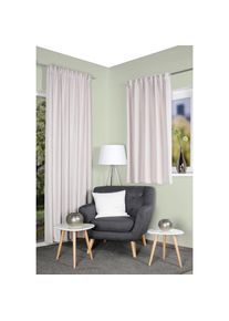 Home Wohnideen, Home Wohnideen Vorhang &raquo;ESKAMIO&laquo; Multifunktionsband 1 Stk. tlg. Thermo, Blickdicht, Leinenstruktur, &Uuml;berbreite, creme, Polyester