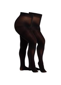 Camano, Unisex, Feinstrumpfhose &raquo;fine curvy&laquo; 60 Curvy-Tights, matt, extra breiter Bund, schwarz, 56/58, Unisexstrumpfhose von Camano