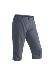 Maier Sports, Unisex, Caprihose &raquo;Neckar&laquo; Robuste Funktionshose in Capril&auml;nge, ideal f&uuml;rs Wandern, grau, 46, Normalgr&ouml;ssen, Funktionale Wandercapri im 