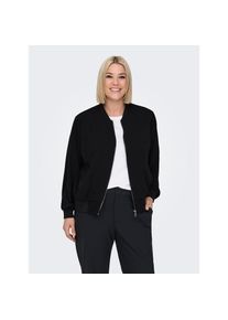 Only Carmakoma, Unisex, Only CARMAKOMA Bomberjacke &raquo;CARLUX LIFE LS BOMBER JACKET NOOS&laquo; Materialmix, regular fit, schwarz, 42, Blousonjacke von Only 