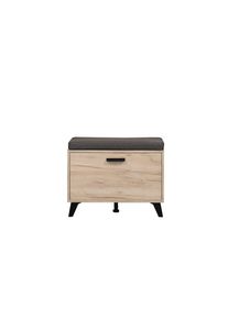 Inosign, Inosign Schuhbank &raquo;Umbria, Schuhschrank, Schuhregal, Schuhtruhe, Breite 68 cm&laquo; mit Sitzkissen, 2 geschlossenen F&auml;chern, Klappt&uuml;r, in Grau 