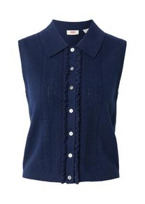 Levi's LEVI'S , Femmes Cardigan 'Supersoft Mini Ruffle Vest Top', bleu marine