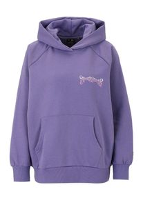 4F Sportsweatshirt Damen, hellgelb / violettblau / rosa, Gr&ouml;&szlig;e XS