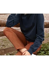 Tchibo - Sweatshirt mit Wording - Damen - Gr. S - dunkelblau