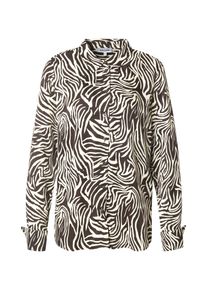 More & More More & More Bluse Damen Gr&ouml;&szlig;e XXL dunkelbraun / offwhite