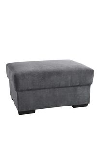 Cantus Hocker , Anthrazit , Textil , 80x40x60 cm , Stoffauswahl , Wohnzimmer, Sessel, Hocker, Sitzhocker