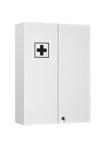 Xora Medizinschrank , Weiss , Glas , 4 F&auml;cher , 50x70x20 cm , Badezimmer, Badezimmerschr&auml;nke, Medizinschr&auml;nke