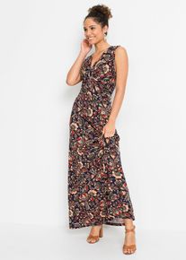 Maxikleid aus Viskose-Mix in blau, Gr&ouml;sse 32/34 (XS), bonprix