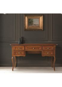 Home Affaire, Home Affaire Schreibtisch &raquo;Tische Visconte&laquo; Breite 130 cm, nuss, nuss, nuss, B/H/T: 130 cm x 81 cm x 61 cm