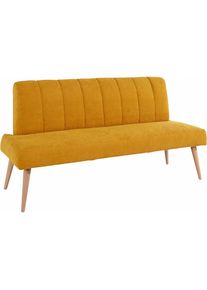 exxpo - Sofa Fashion, exxpo - sofa fashion Sitzbank &raquo;Costa, moderne R&uuml;ckensteppung, bequem und elegant, hoher Holzfuss&laquo; hochwertige Detailverarbeitung