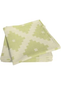 Adam, Stoffserviette &raquo;Maroccan Shiraz Light&laquo;, hellgr&uuml;n, Obermaterial: 100% Baumwolle, Bio-Baumwolle