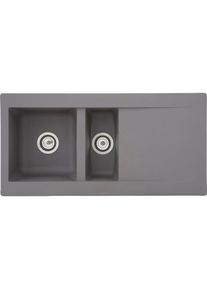 respekta, respekta Einbausp&uuml;le, grau, Verbundwerkstoff