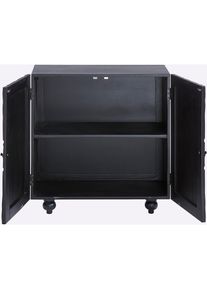 HEINE HOME, HEINE HOME Kommode, schwarz, MDF, B/H/T: 80 cm x 80 cm x 35 cm