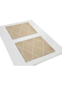Adam, Platzset &raquo;Casket Valdelana Light&laquo;, beige, Obermaterial: 100% Baumwolle, 2 Stk.