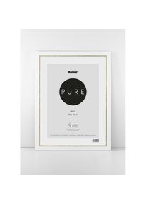 Komar, Bilderrahmen &raquo;Elegant&laquo; Echtholzrahmen mit hochtransparentem Acrylglas, wei&szlig;, goldfarben, Holzwerkstoff, B/H/T: 30 cm x 40 cm