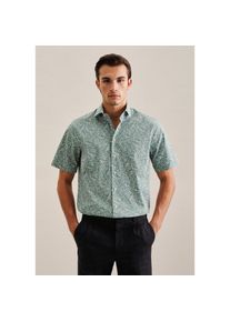 Seidensticker, Herren, Seidensticker Businesshemd &raquo;Regular&laquo; Regular 1/2 Kentkragen Floral, hellgr&uuml;n, M40, normale &Auml;rmell&auml;ngen, Passform: Regular