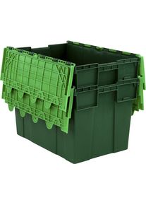 Contenitore multiuso impilabile KAIMAN, capacit&agrave; 65 l, lungh. x largh. x alt. 600 x 400 x 385 mm, verde, a partire da 10 pezzi