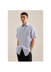 Seidensticker, Herren, Seidensticker Businesshemd &raquo;Regular&laquo; Regular 1/2 Kentkragen Uni, hellblau, XXL (46), normale &Auml;rmell&auml;ngen, Passform: Regular