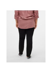 Vero Moda Curve, Unisex, Straight-Jeans &raquo;VMCFLASH MR STRAIGHT J LI140 GA CUR NOOS&laquo;, schwarz, 46, L&auml;nge 32, Straight-Fit Jeans mit normaler Leibh&ouml;he 