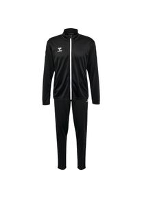 Hummel, Herren, Hummel Trainingsanzug &raquo;HMLLOGO SUIT&laquo; 2 Stk. zweiteilig, aus Polyester, ohne Kapuze, schwarz, L (52), Trainingsanzug bestehend aus zwei
