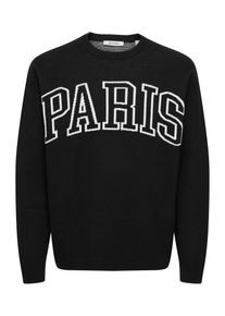 Only & Sons Only & Sons Pullover 'ONSRunynew' Herren Gr&ouml;&szlig;e L schwarz / wei&szlig;