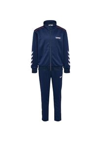 Hummel, Unisex, Hummel Trainingsanzug 2 Stk. zweiteiliges Set, aus Polyester, sportlicher Stil, marineblaus, 134, Trainingsanzug f&uuml;r Kinder und 