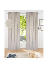 my home, my home Verdunkelungsvorhang &raquo;Fleuriss&laquo; Multifunktionsband 1 Stk. tlg. Wohnzimmer,Schlafzimmer,Arbeitszimmer, sand, Polyester, Polyester