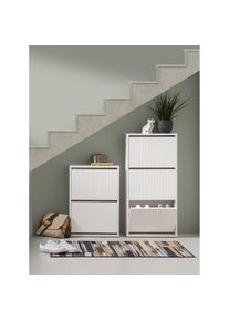 HEINE HOME, HEINE HOME Schuhschrank, wei&szlig;, MDF, Spanplatte, B/H/T: 50 cm x 70 cm x 20 cm