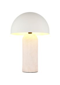 Homsy By Ana Johnson, homsy by Ana Johnson Tischleuchte &raquo;LUMEVA Pilz Lampe&laquo; E14 warmweiss - kaltweiss Keramik, Pilzleuchte, H&ouml;he 38cm, beige, Metall, 