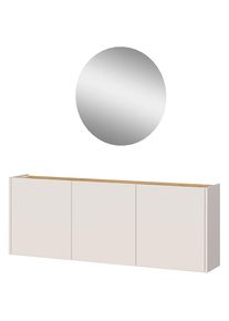 Germania, Germania Garderoben-Set &raquo;GW-Libbiano&laquo; 2 Stk. tlg., kaschmir, navarra, eiche, nachbildung, Spanplatte, B/H/T: 136 cm cm x 200 cm cm x 25 cm 