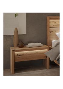 Home Affaire, Home Affaire Nachtkonsole &raquo;Ambroise&laquo; inkl. LED-Beleuchtung, braun, B/H/T: 41 cm