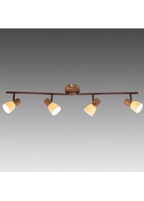 BRILLIANT LEUCHTEN Brilliant Luca Spotrohr Kupferfarben, 4-flammig