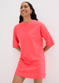 Oversize-Shirtkleid aus schwerer Bio-Baumwolle in pink, Gr&ouml;sse 36/38 (S), 100% Baumwolle, bonprix