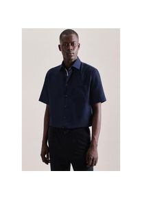 Seidensticker, Herren, Seidensticker Businesshemd &raquo;Regular&laquo; Regular 1/2 Kentkragen Uni, dunkelblau, XL (44), normale &Auml;rmell&auml;ngen, Passform: Regular