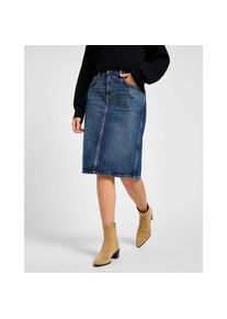 Lee, Unisex, Jeansrock &raquo; Jeansrock Midi Skirt&laquo;, blau, 27, Jeansrock